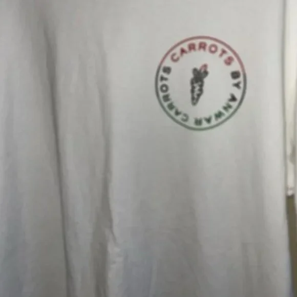 Carrots by Anwar T-Shirt by PacSun Men's White T-Shirt w/ Graphics Size Medium - Picture 5 of 9